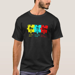 Autism Awareness Day Puzzle Chemical Element Chemi T-Shirt