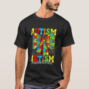 Autism Awareness Day Puzzle Coquette Bow For Men W T-Shirt