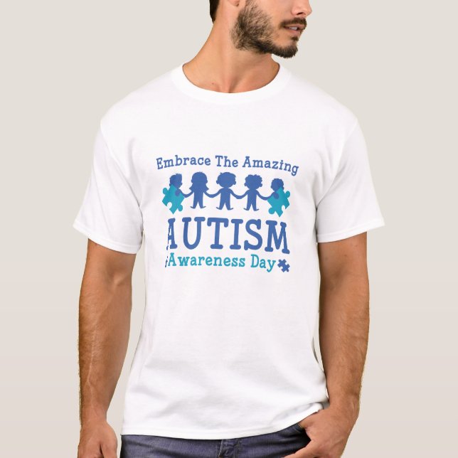 Autism Awareness Day T-Shirt (Front)