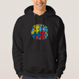 Autism Awareness Day Vintage Puzzle Autism 2 Hoodie