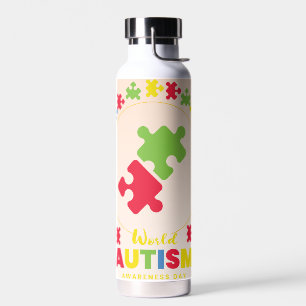 Autism Awareness Day Water Bottle