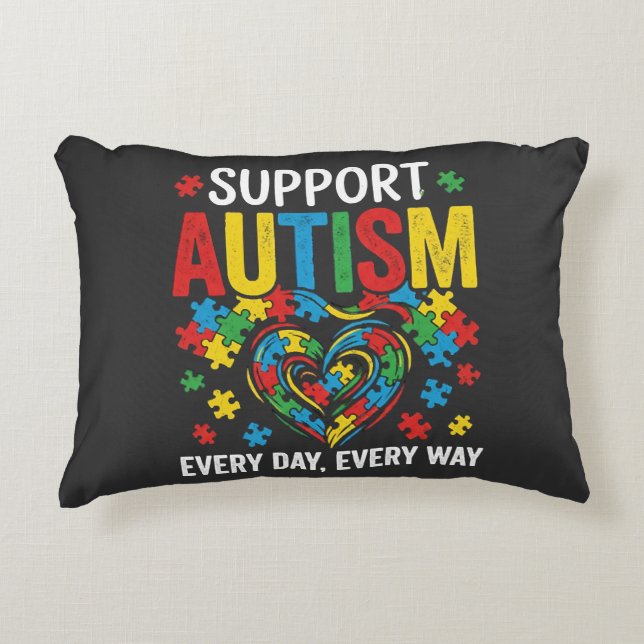 Autism awareness decorative cushion (Front)