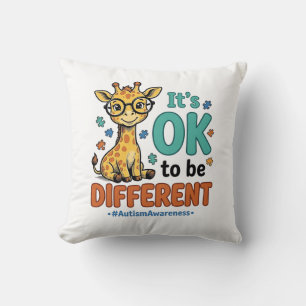 Autism Awareness Different Giraffe Vintage Shirt_1 Cushion