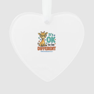 Autism Awareness Different Giraffe Vintage Shirt_1 Ornament