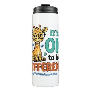 Autism Awareness Different Giraffe Vintage Shirt_1 Thermal Tumbler