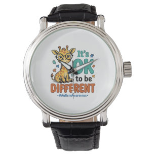 Autism Awareness Different Giraffe Vintage Shirt_1 Watch