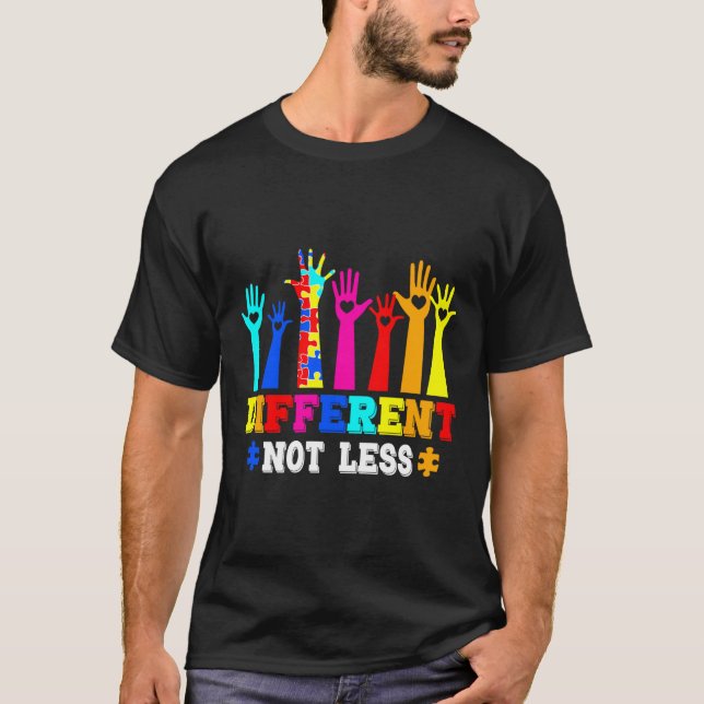 Autism Awareness Different Not Less T-Shirt (Front)