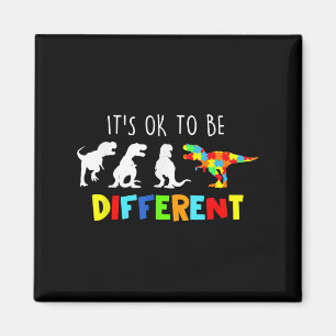 Autism Awareness Dinosaur Kid Boys Its Ok To Be Di Magnet