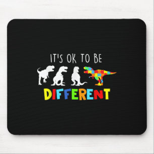 Autism Awareness Dinosaur Kid Boys Its Ok To Be Di Mouse Pad