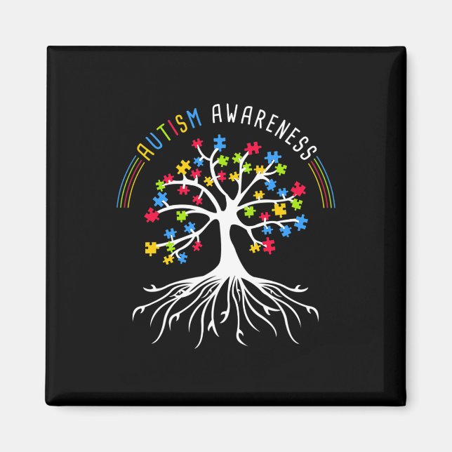 Autism Awareness Disabilities Month 3 Magnet (Front)