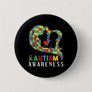 Autism Awareness Disabilities Month Support 6 Cm Round Badge