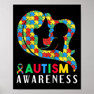 Autism Awareness Disabilities Month Support  Poster