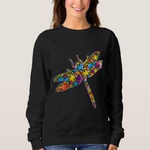 Autism Awareness Dragonfly Animals Puzzle For Men Sweatshirt