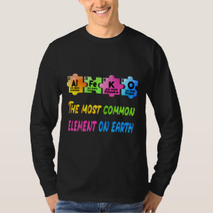 Autism Awareness Elements Periodic Table Asd Love  T-Shirt