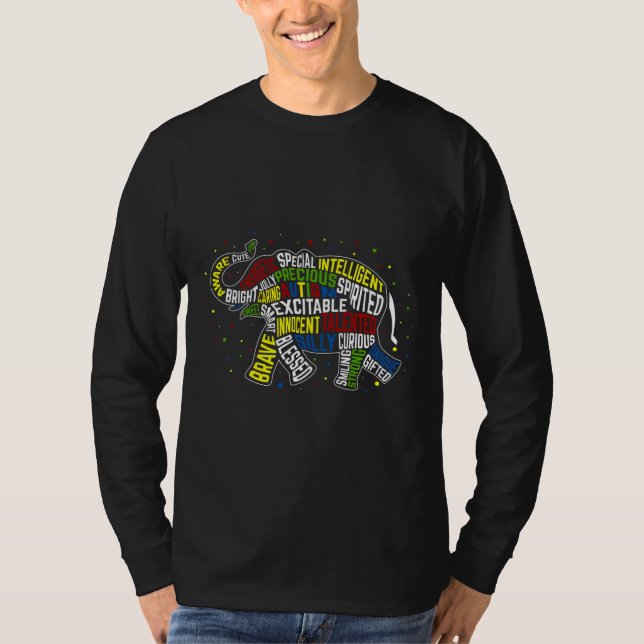 Autism Awareness Elephan T-Shirt (Front)