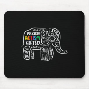 Autism Awareness Elephant Acceptance Autistic Men Mouse Pad