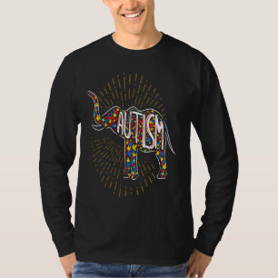 Autism Awareness Elephant  Boys Kids Men Girls Wom T-Shirt