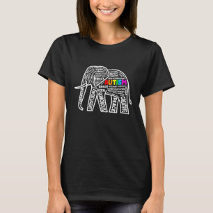 Autism Awareness Elephant Puzzle Pieces Support Au T-Shirt