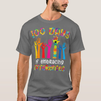 Autism Awareness Embrace Differences 00 Days Of Sc T-Shirt
