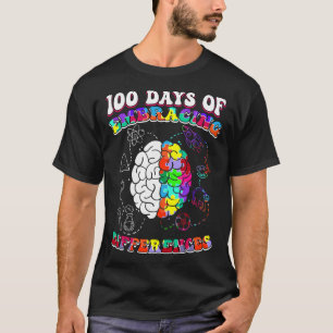 Autism Awareness Embrace Differences 100 Days Of S T-Shirt