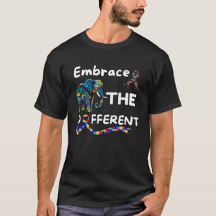 Autism Awareness Embrace Different Elephant Unmask T-Shirt
