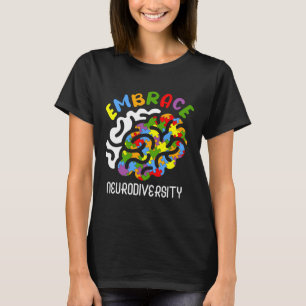 Autism Awareness Embrace Neurodiversity Autism Bra T-Shirt