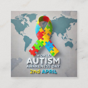 Autism Awareness Enclosure Card
