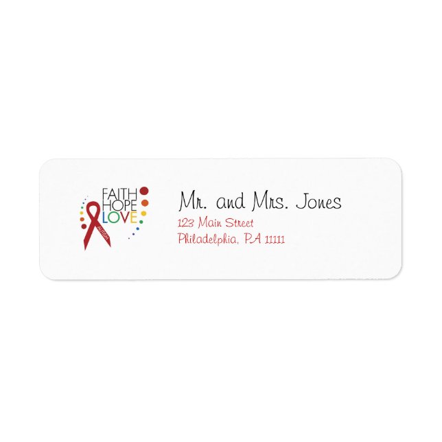 Autism Awareness - Faith, Hope, Love (Front)