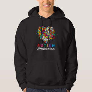 Autism Awareness Faith Hope Love Autism Heart Ribb Hoodie
