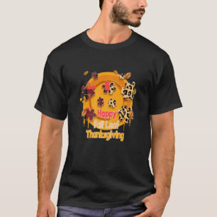 Autism Awareness Fall Leaf Autumn Thanksgiving Puz T-Shirt
