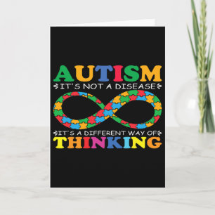 Autism Awareness Family It's Not A Disease Autism Card