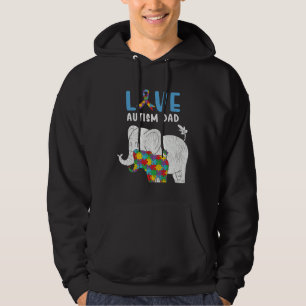 Autism Awareness Father Love Proud Autism Daughter Hoodie