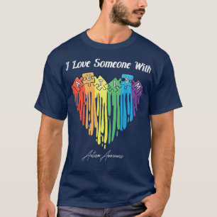 Autism Awareness for Mum Dad Grandma SisterSuppor T-Shirt