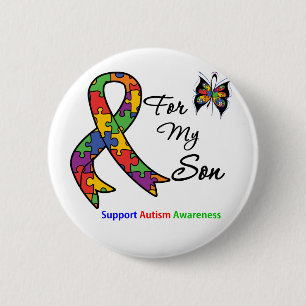 Autism Awareness For My Son 6 Cm Round Badge