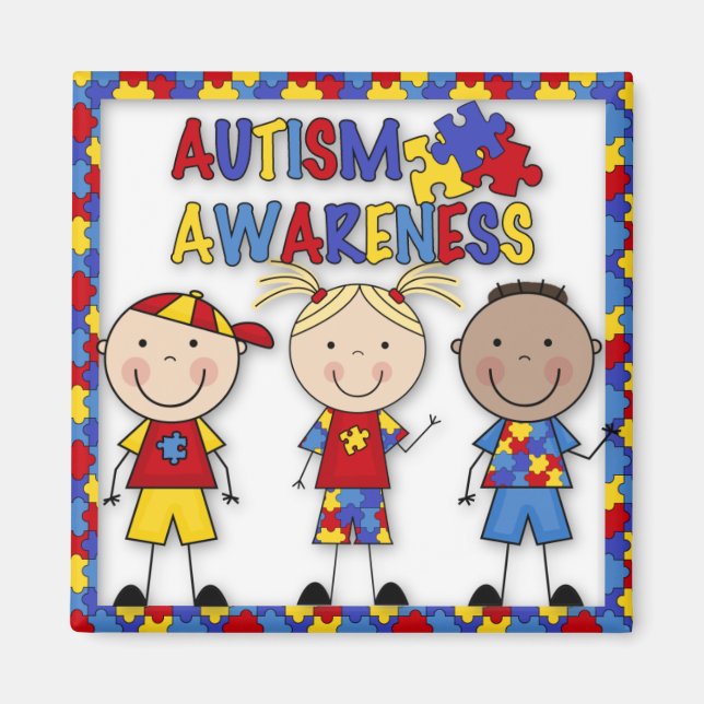 Autism Awareness Fridge Magnet (Front)