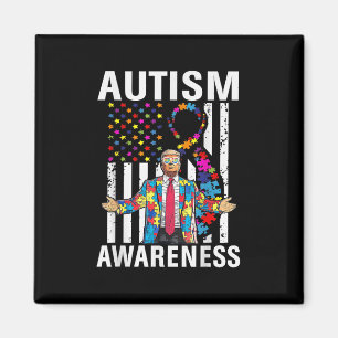 Autism Awareness Funny Trump Support Autistic Us F Magnet