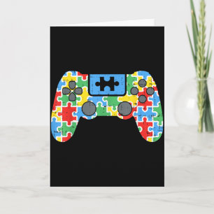 Autism Awareness Game Controller Shirt Autistic Ga Card
