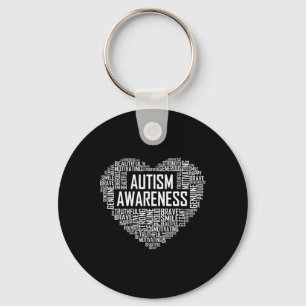 Autism Awareness Gift Heart Proud Support Month Gi Key Ring