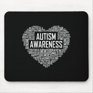 Autism Awareness Gift Heart Proud Support Month Gi Mouse Pad