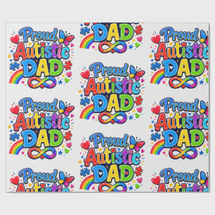 Autism Awareness Gift Wrap for Loving Fathers