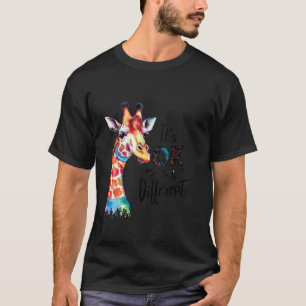 Autism Awareness Giraffe Animal Lover Its Ok To Be T-Shirt