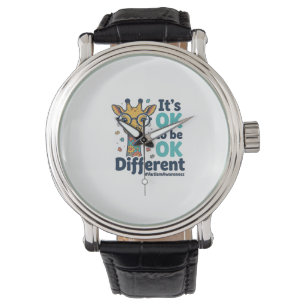 Autism Awareness Giraffe It’s OK to Be Different S Watch