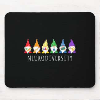 Autism Awareness Gnome Neurodiversity Gifts For Wo Mouse Pad