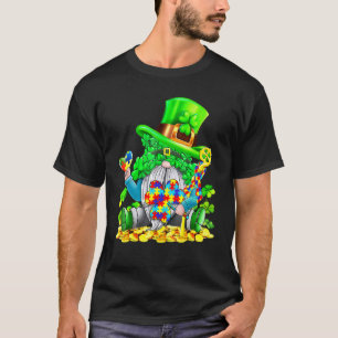 Autism Awareness Gnomes Shamrock St Patricks Day K T-Shirt