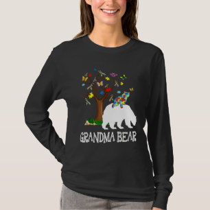 Autism Awareness Grandma Bear Support Autistic Adu T-Shirt