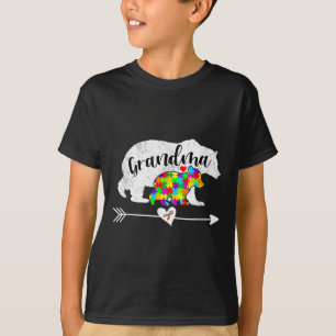 Autism Awareness Grandma Bear Support Autistic Adu T-Shirt