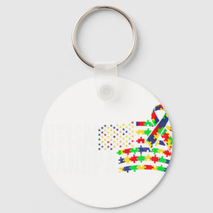 Autism Awareness Grandp Key Ring
