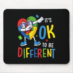 Autism Awareness Heart Dabbing Acceptance Men Wome Mouse Pad