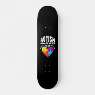 Autism Awareness Heart Skateboard