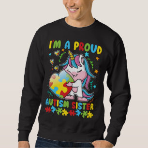 Autism Awareness Heart Unicorn Girl Proud Autism S Sweatshirt
